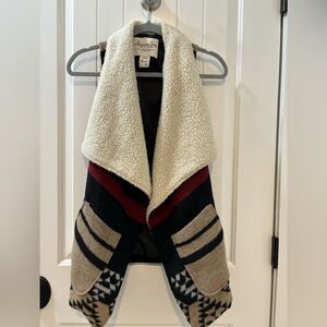 American Rag - Sleeveless Shawl Vest - XS